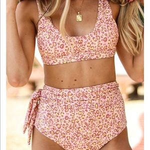 NWT Pink Leopard Bikini